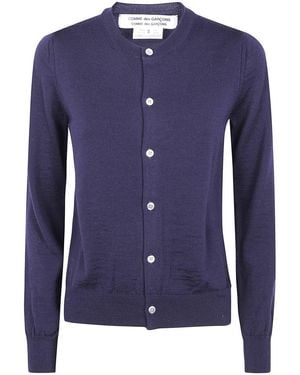 Comme des Garçons Roundneck Cardigan Clothing - Blue