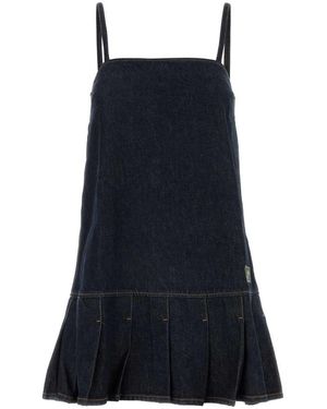 Ganni Denim Mini Dress - Black