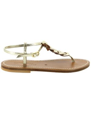 K. Jacques St.tropez Sandals Shoes - Metallic