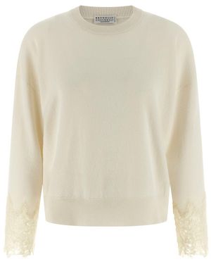 Brunello Cucinelli Knit Cuffs - White