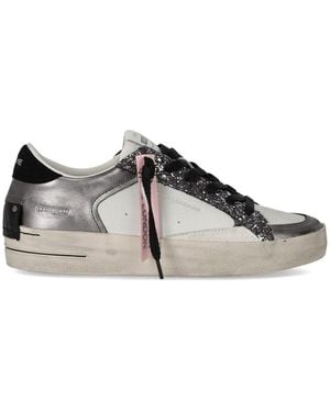 Crime London Sk8 Deluxe Gunmetal Sneaker - Brown