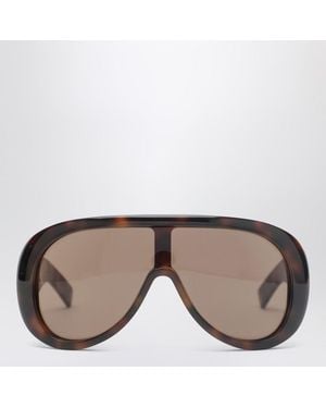 Gucci Rectangular Havana Sunglasses - Brown