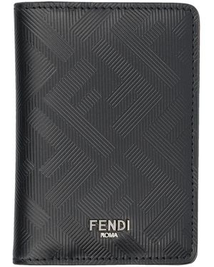 Fendi Shadow Card Holder - Black