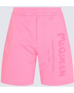 McQueen Cotton Track Trousers - Pink