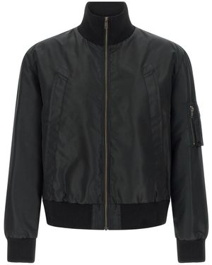 MM6 by Maison Margiela Stitch Line' Bomber Jacket - Black
