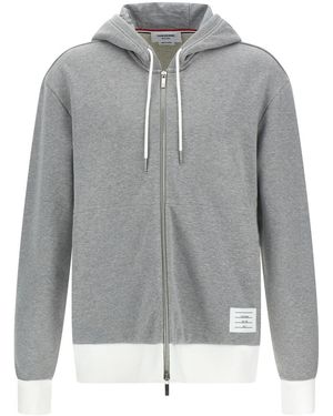 Thom Browne '4Bar' Hoodie - Gray