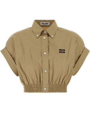Miu Miu Shirts - Natural
