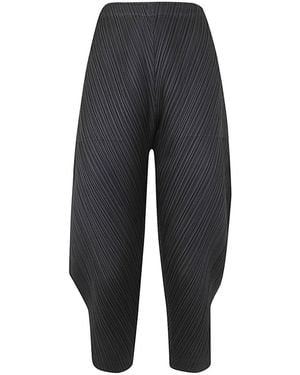Pleats Please Issey Miyake Thicker Bottoms 1 Wide Pants - Blue