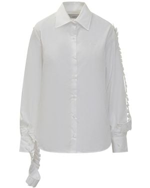 Coperni Shirt With Pleated Detail - White