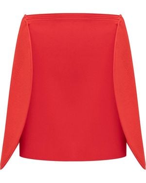 Victoria Beckham Circle Skirt - Red