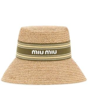 Miu Miu Hats And Headbands - Natural