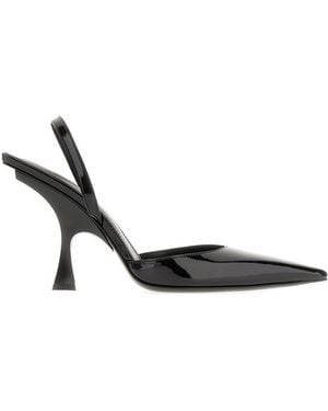 The Attico Heeled Mules - Black