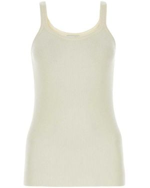 Bottega Veneta Ivory Wool Tank Top - Natural