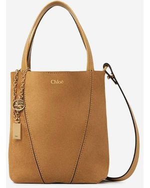 Chloé Spin Mini Tote Bag - Natural
