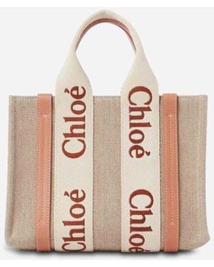 Chloé Woody Mini Tote Bag - Pink