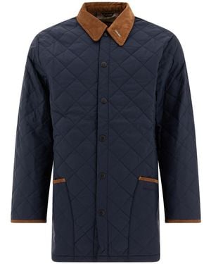 Barbour "liddesdale" Quilted Jacket - Blue