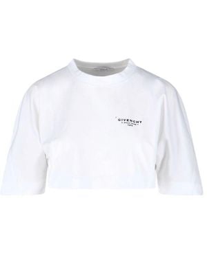 Givenchy Cropped Logo T-Shirt - Multicolour