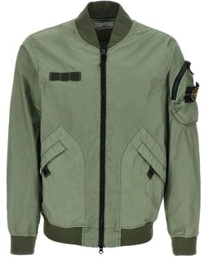 Stone Island Bomber Jacket Membrana 3L Tc - Green