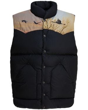 Needles X Rocky Mountain Featherbed" Sleeveless Jacket - Black