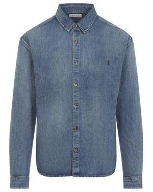 Saint Laurent Casual Shirt Cassandre - Blue