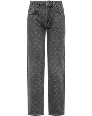 Marine Serre Jeans Moon All Over - Gray