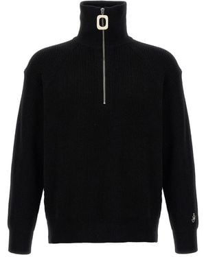 JW Anderson Half Zip Jumper - Black