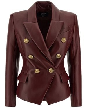 Balmain '6 Bottoni' Blazer - Brown