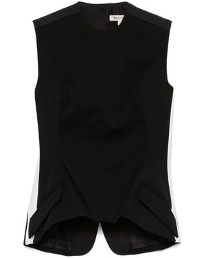 MERYLL ROGGE Twill-Weave Vest - Black
