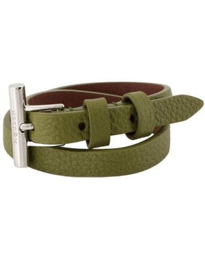 McQueen Cross-Bar Bracelet - Green