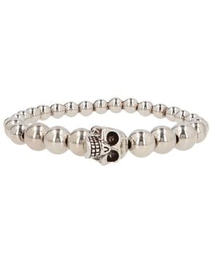 McQueen 'Skull' Bracelet - White