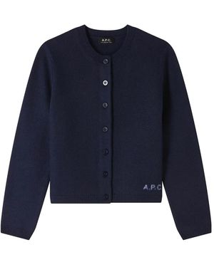 A.P.C. Cardigan Mila - Blue