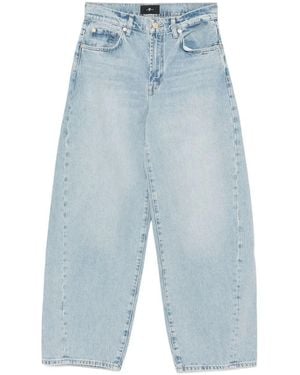 7 For All Mankind Bonnie High-waisted Twisted Jeans Clothing - Blue