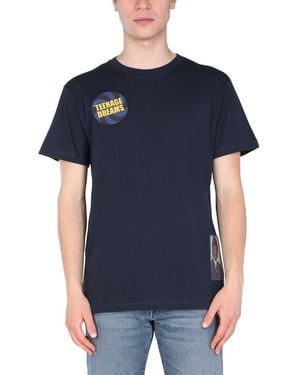 Raf Simons Crew Neck T-Shirt - Blue