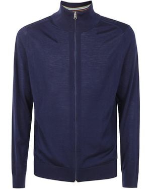 Paul Smith Cardigan Zip Thru - Blue