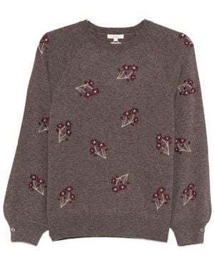 Yerse 'Norit' Crew Neck Jumper - Brown