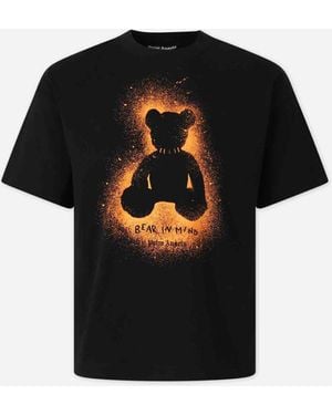 Palm Angels Spray Print T-shirt - Black