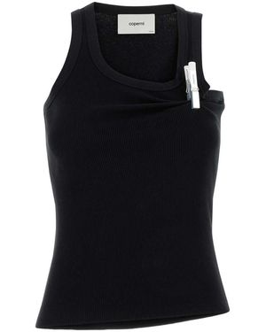 Coperni Cotton Tank Top - Black