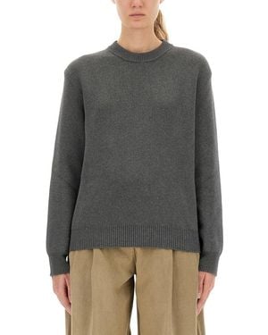 Golden Goose Jersey With Logo - Gray
