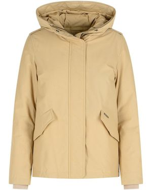 Woolrich 'Military' Cotton Blend Jacket - Natural
