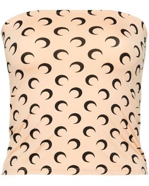 Marine Serre Moon Print Top - Natural