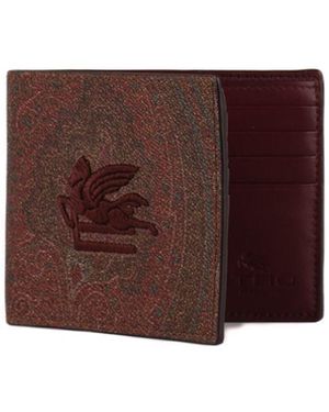 Etro Paisley Wallet - Purple