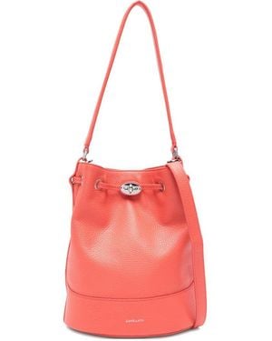 Zanellato Monda' Daily Small Leather Bucket Bag - Pink