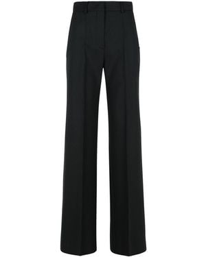 Sportmax 'Oxalis' Virgin Wool Trousers - Black