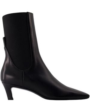 TOTEME The Mid Heel Boots - Black