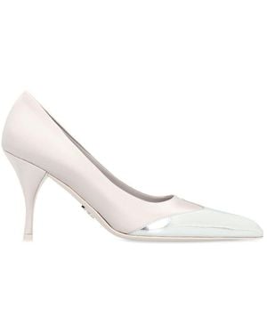 Prada Satin Court Shoes - White