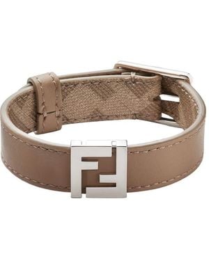 Fendi Bracciale Ff Reversibile - White