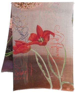 Faliero Sarti Flowers Feel Print Stole - Multicolour