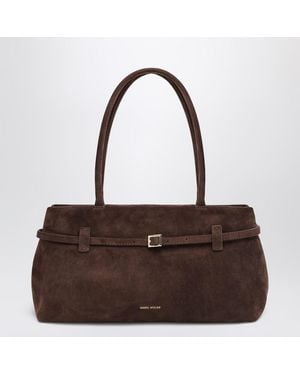 MANU Atelier Dark Suede East West Le Cambon Bag - Brown