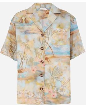 Zimmermann Illuminate Printed Shirt - White