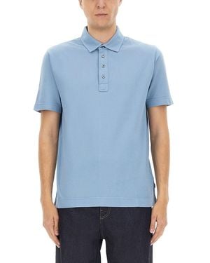 BOSS Cotton Polo - Blue